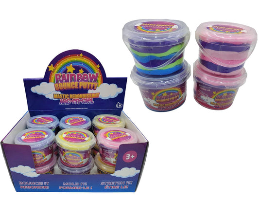 Rainbow Bounce-It Putty - 3 Assorted Rainbows