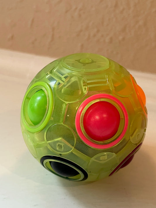 Puzzle Ball, Yellow (Glow in the dark)