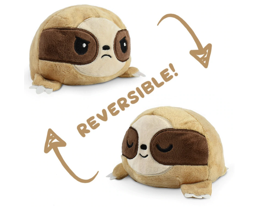 Reversible Sloth Plush: Brown