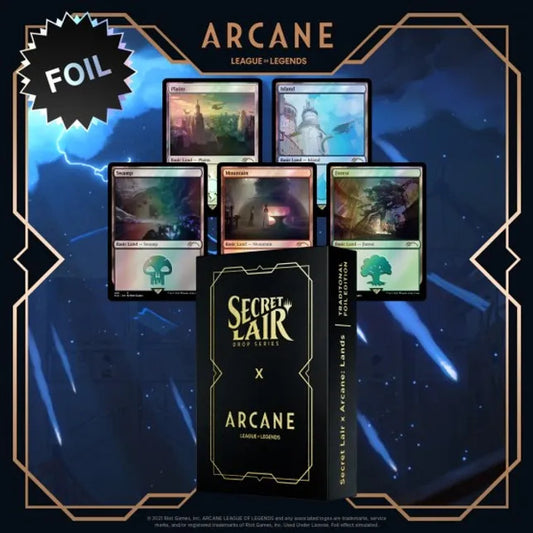 Secret Lair x Arcane: Lands foil edition