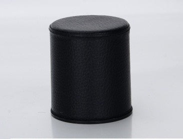 Dice Cup - Grainy Black Leather