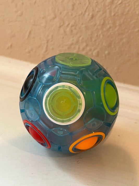 Puzzle Ball, Blue (Glow in the dark)